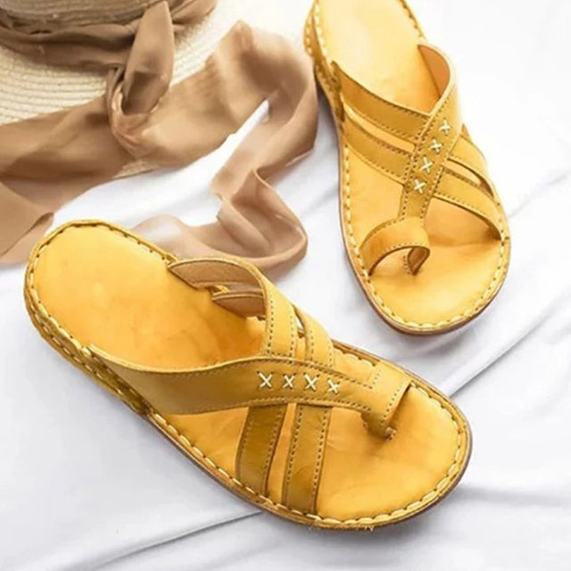 Women's Summer Comfortable Leather Sandals, Beach Sandals