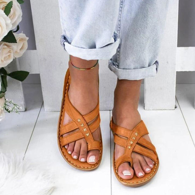 Women's Summer Comfortable Leather Sandals, Beach Sandals